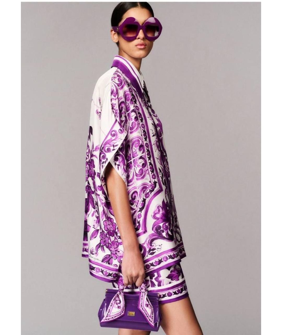 DOLCE&GABBANA Мульти шелковая рубашка, фото 4