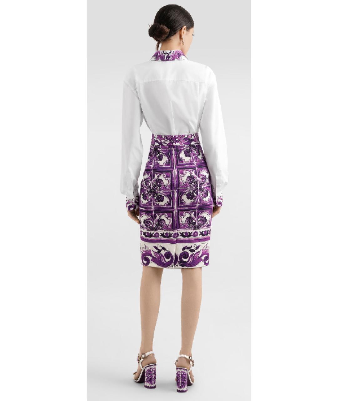 DOLCE&GABBANA Белая хлопковая рубашка, фото 2
