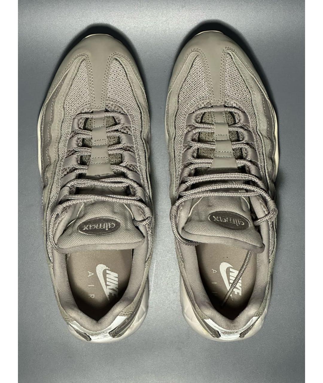 NIKE Серые нубуковые низкие кроссовки / кеды, фото 3