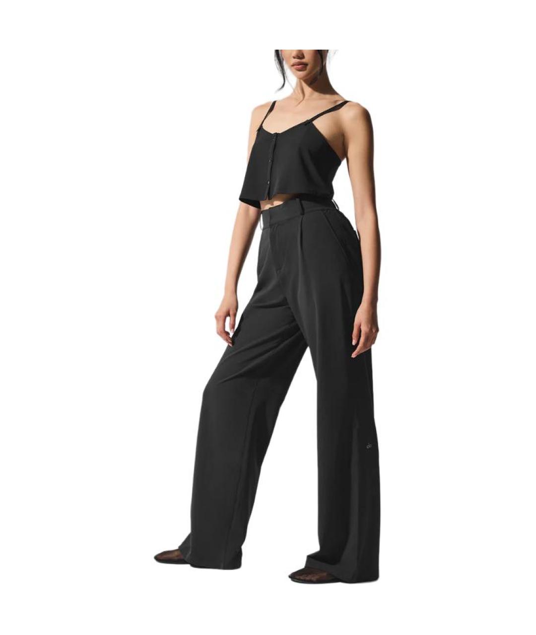 ALO YOGA Черная майка, фото 3