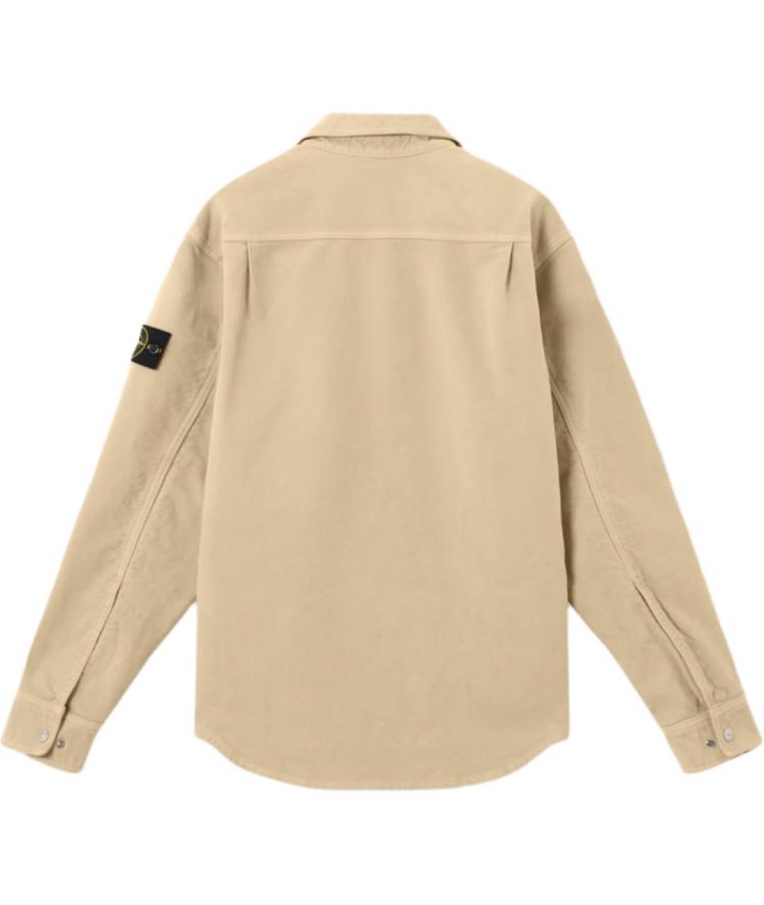 STONE ISLAND Бежевая классическая рубашка, фото 2