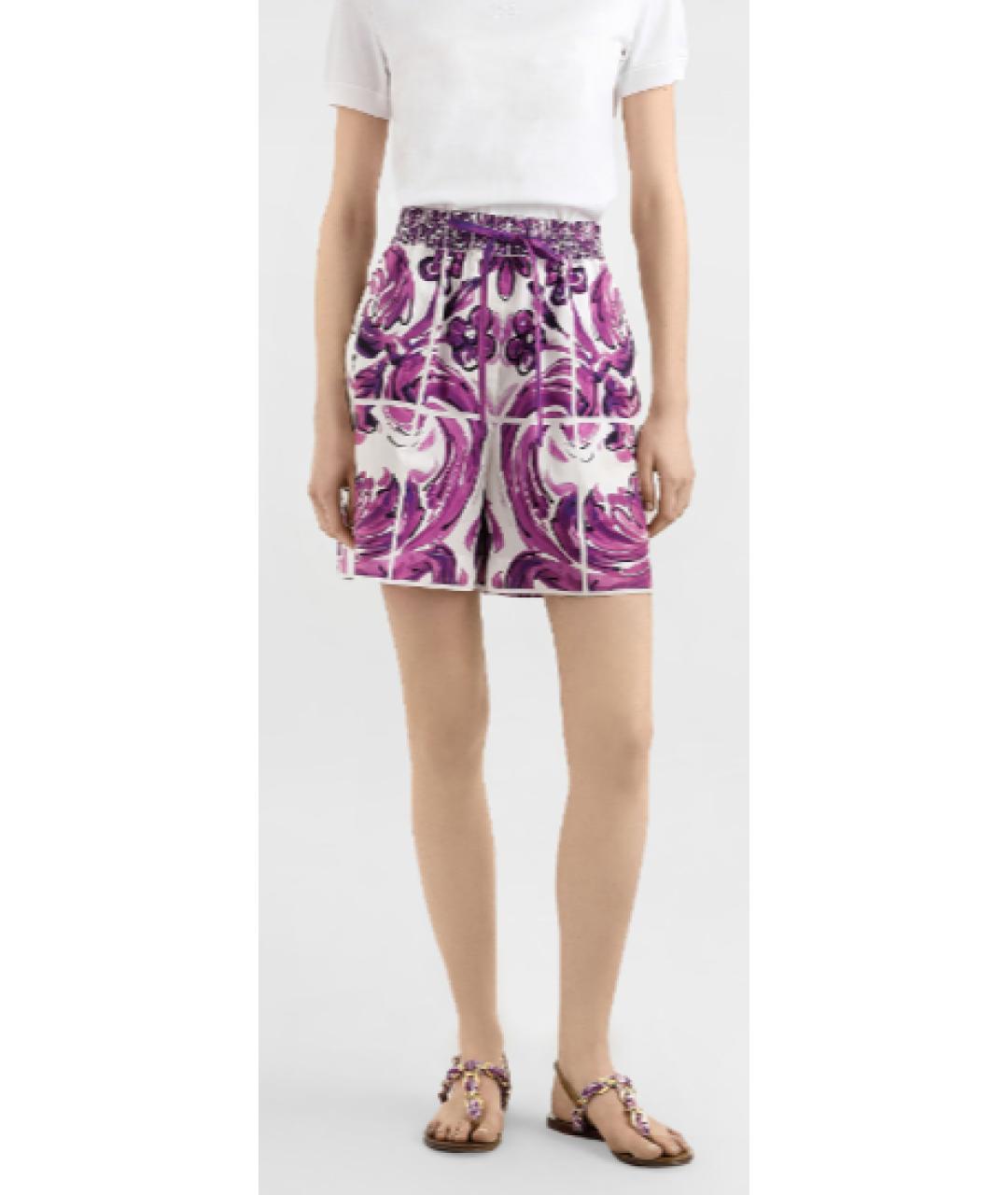 DOLCE&GABBANA Мульти хлопковые шорты, фото 5