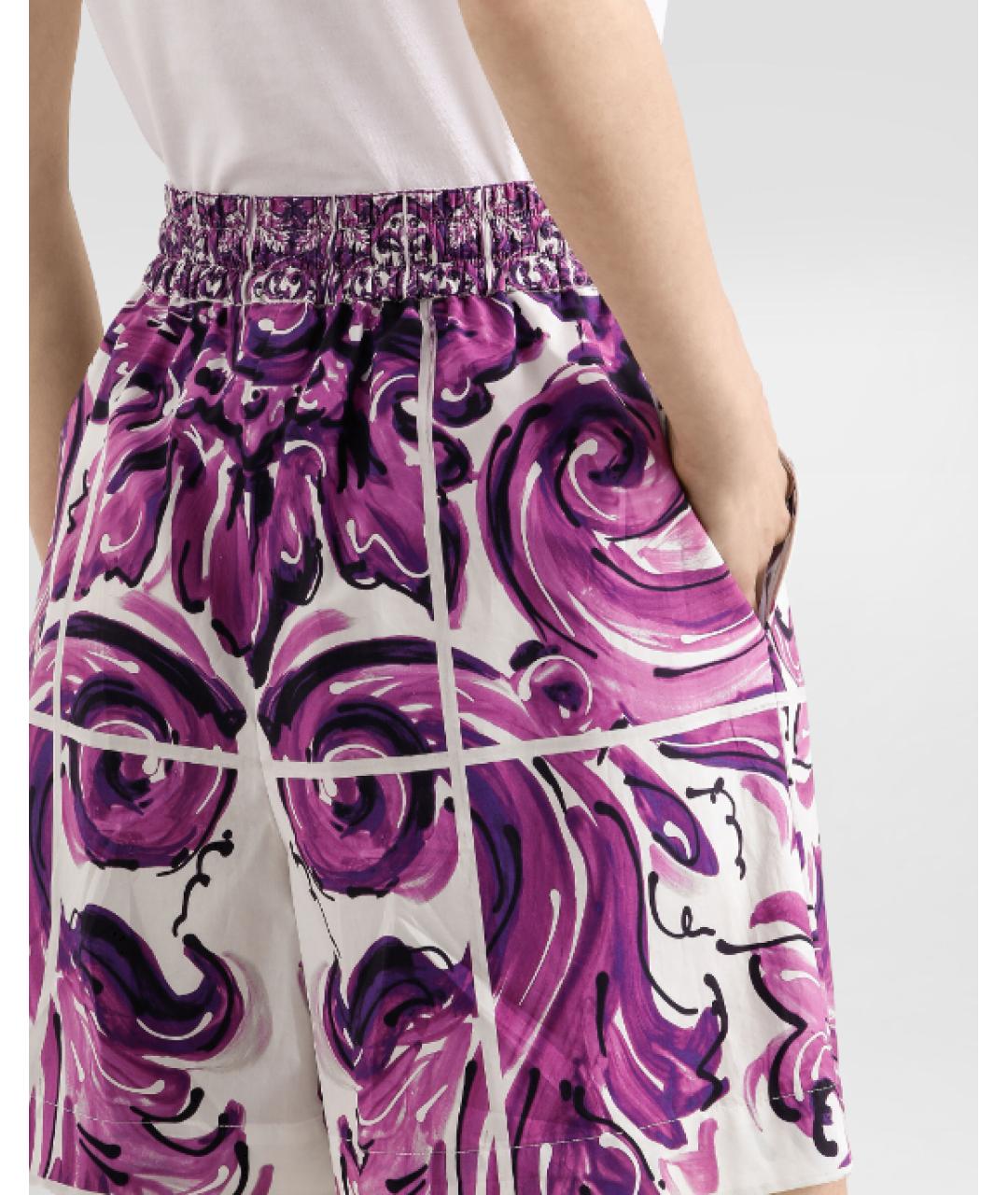 DOLCE&GABBANA Мульти хлопковые шорты, фото 2