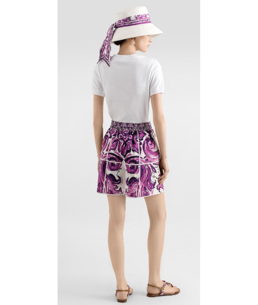 DOLCE&GABBANA Мульти хлопковые шорты, фото 6