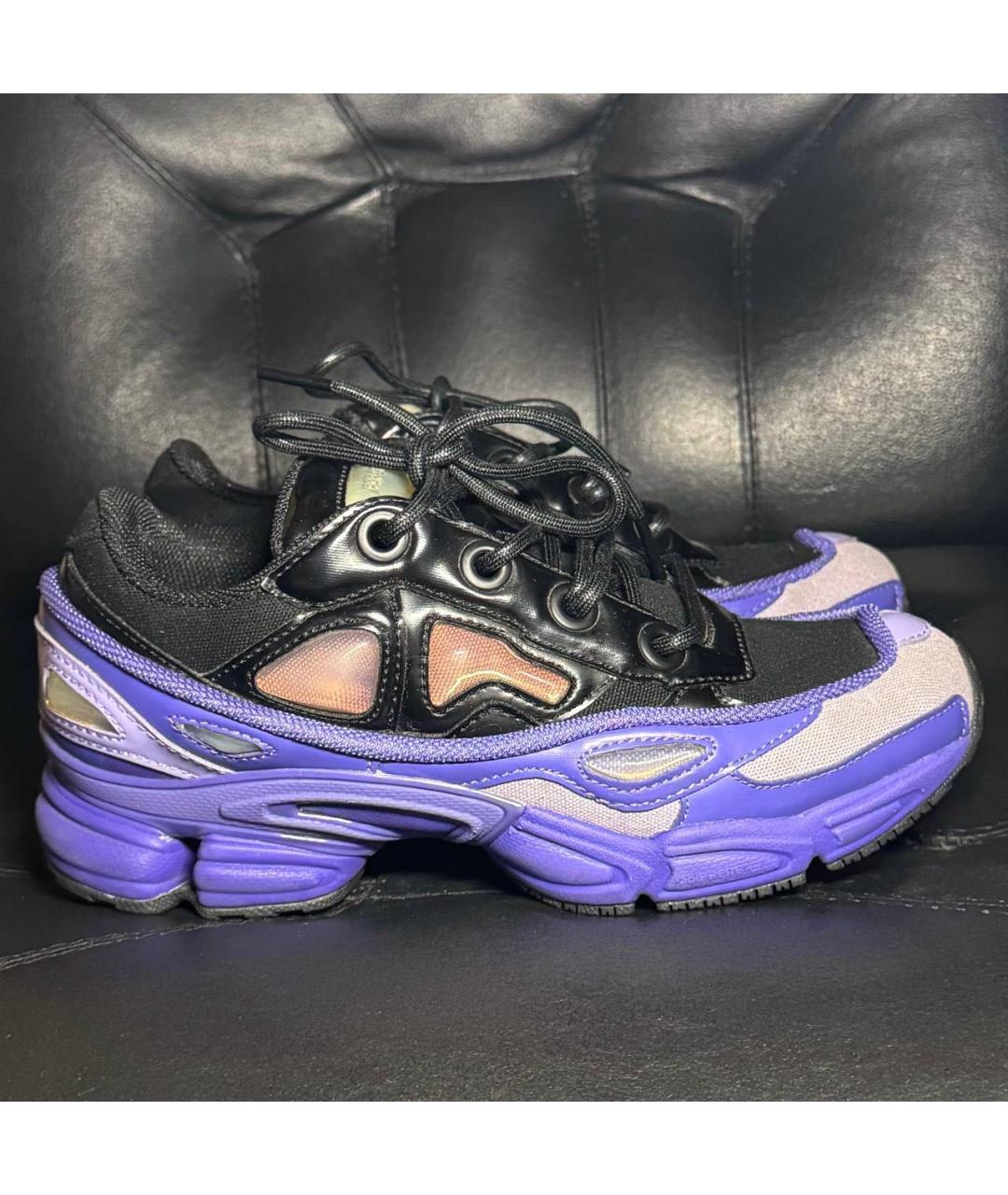 ADIDAS X RAF SIMONS Фиолетовые текстильные низкие кроссовки / кеды, фото 9