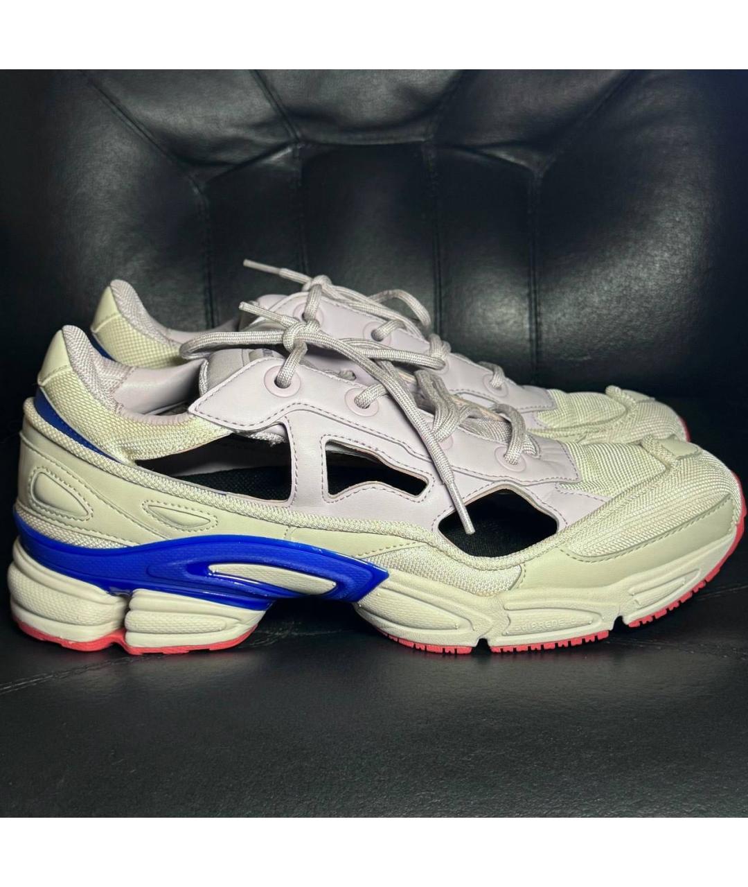 ADIDAS X RAF SIMONS Бежевые текстильные низкие кроссовки / кеды, фото 9