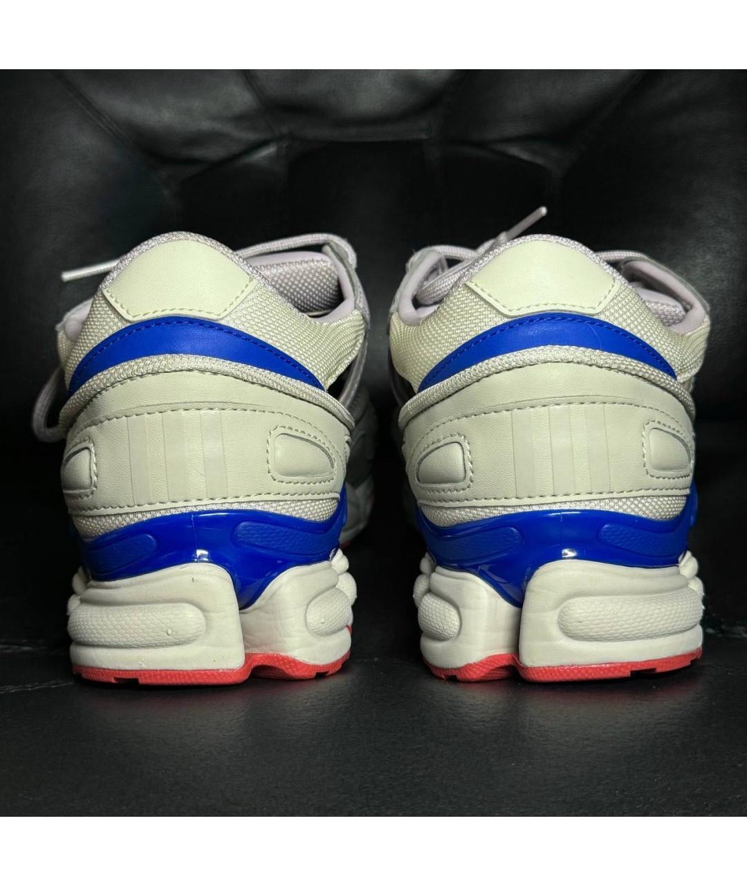 ADIDAS X RAF SIMONS Бежевые текстильные низкие кроссовки / кеды, фото 2