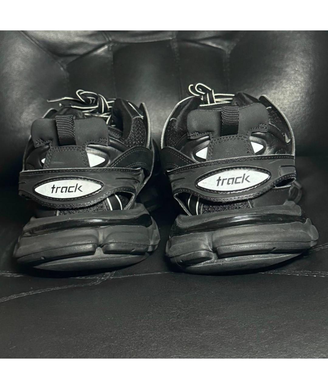 BALENCIAGA Черные текстильные низкие кроссовки / кеды, фото 2