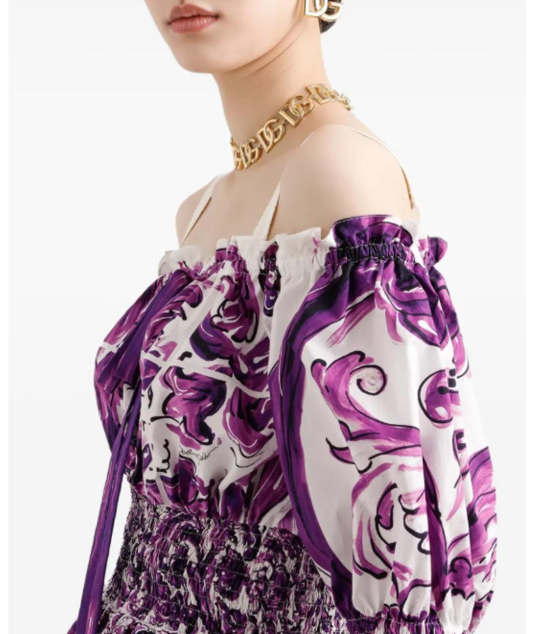 DOLCE&GABBANA Мульти хлопковая блузы, фото 5
