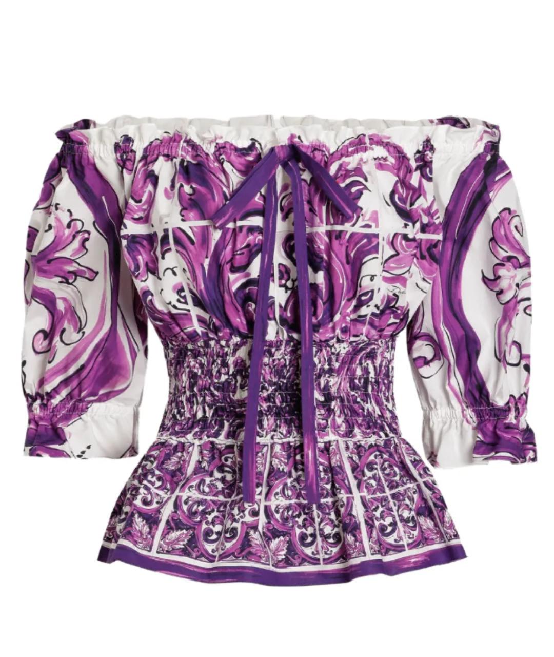 DOLCE&GABBANA Мульти хлопковая блузы, фото 1