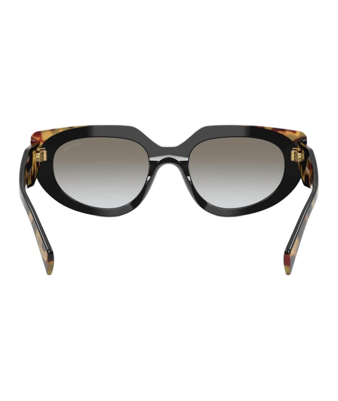 PRADA Коричневые пластиковые солнцезащитные очки, фото 4