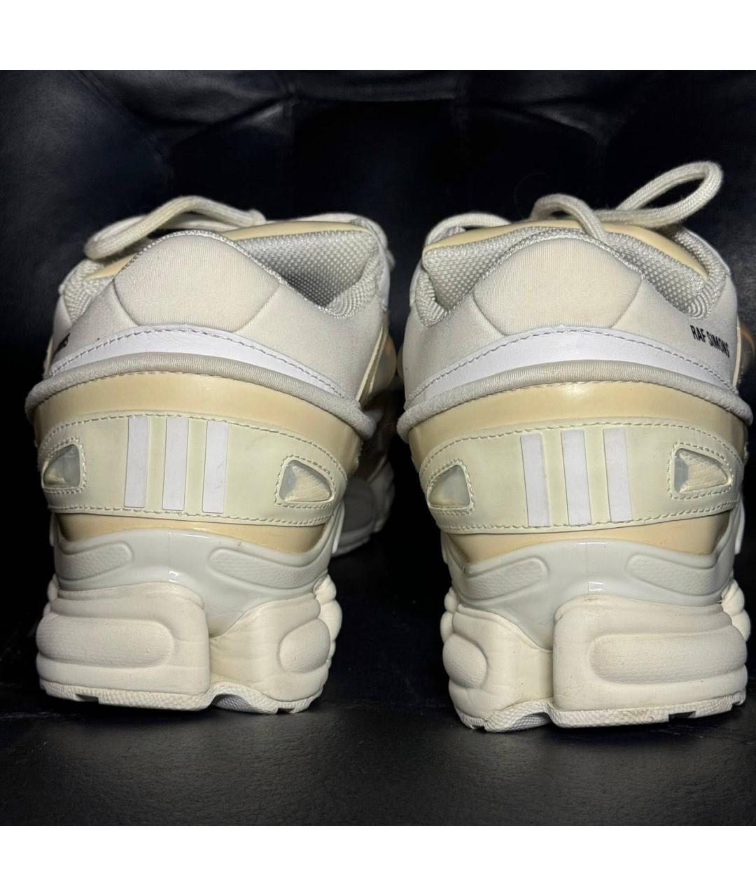 ADIDAS X RAF SIMONS Бежевые текстильные низкие кроссовки / кеды, фото 2