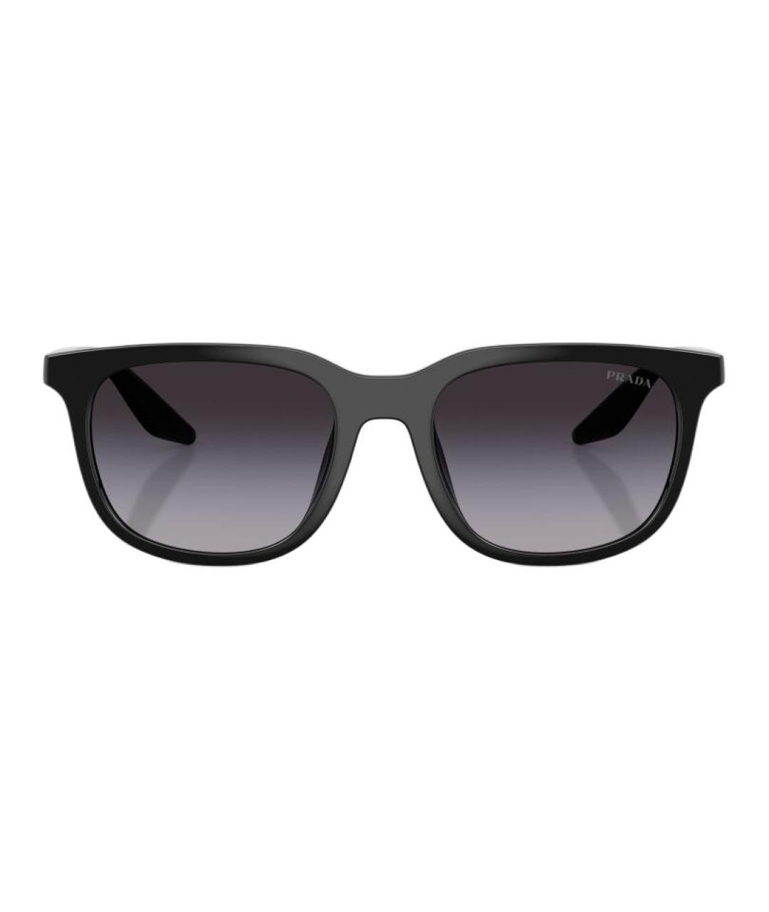 PRADA Черные пластиковые солнцезащитные очки, фото 4