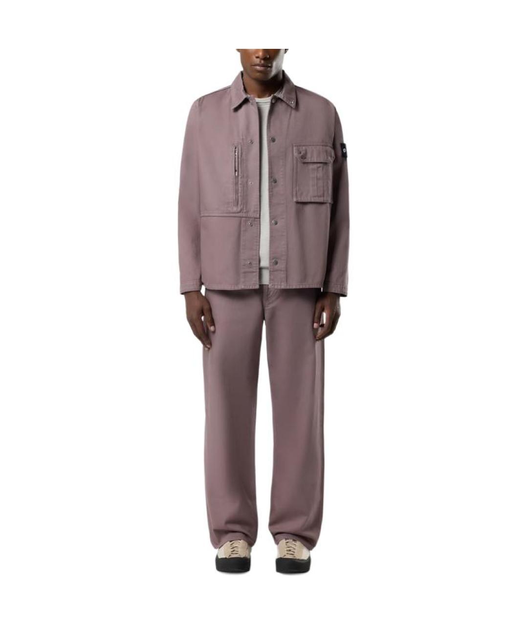 STONE ISLAND Фиолетовая хлопковая куртка, фото 3