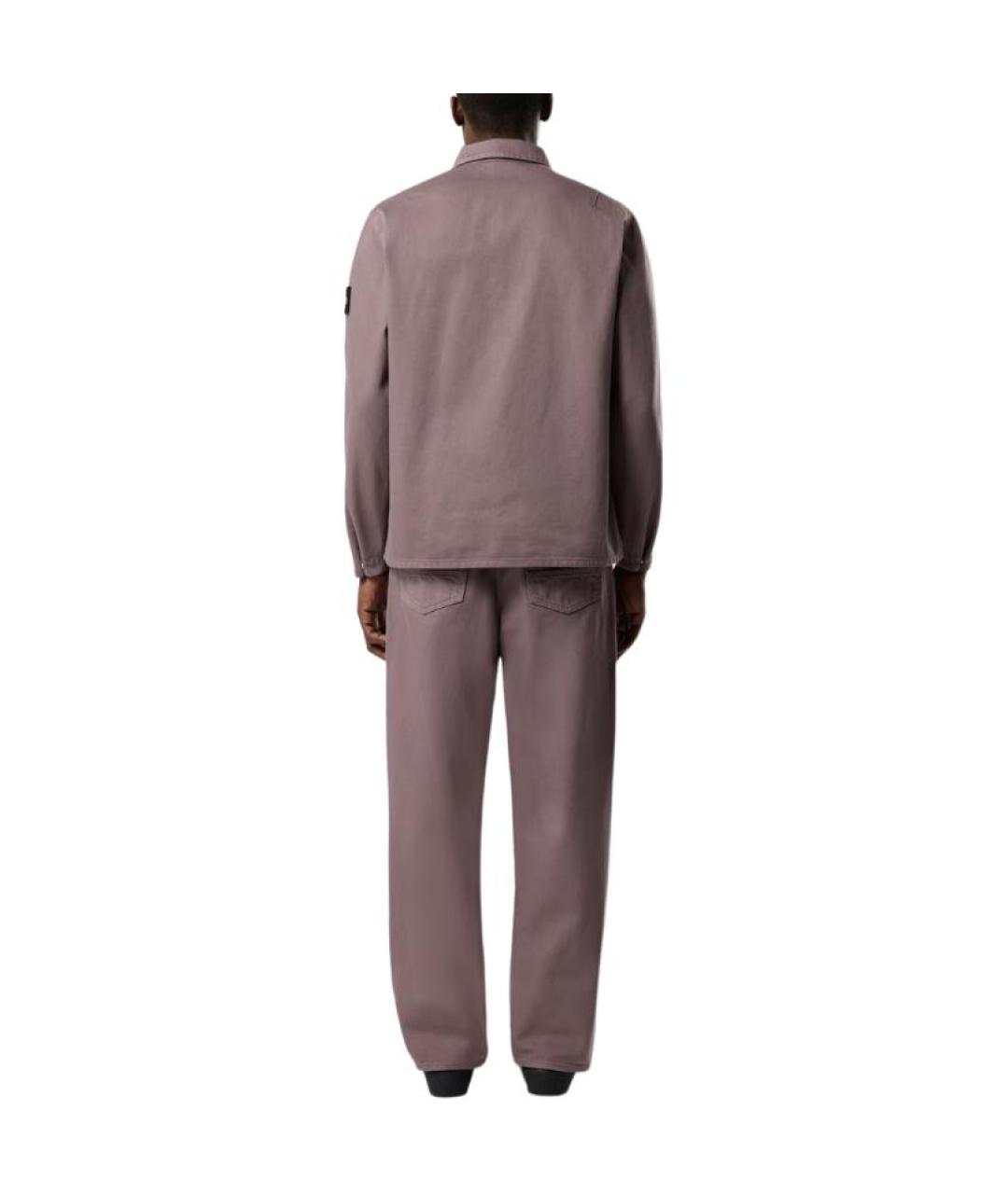 STONE ISLAND Фиолетовая хлопковая куртка, фото 4