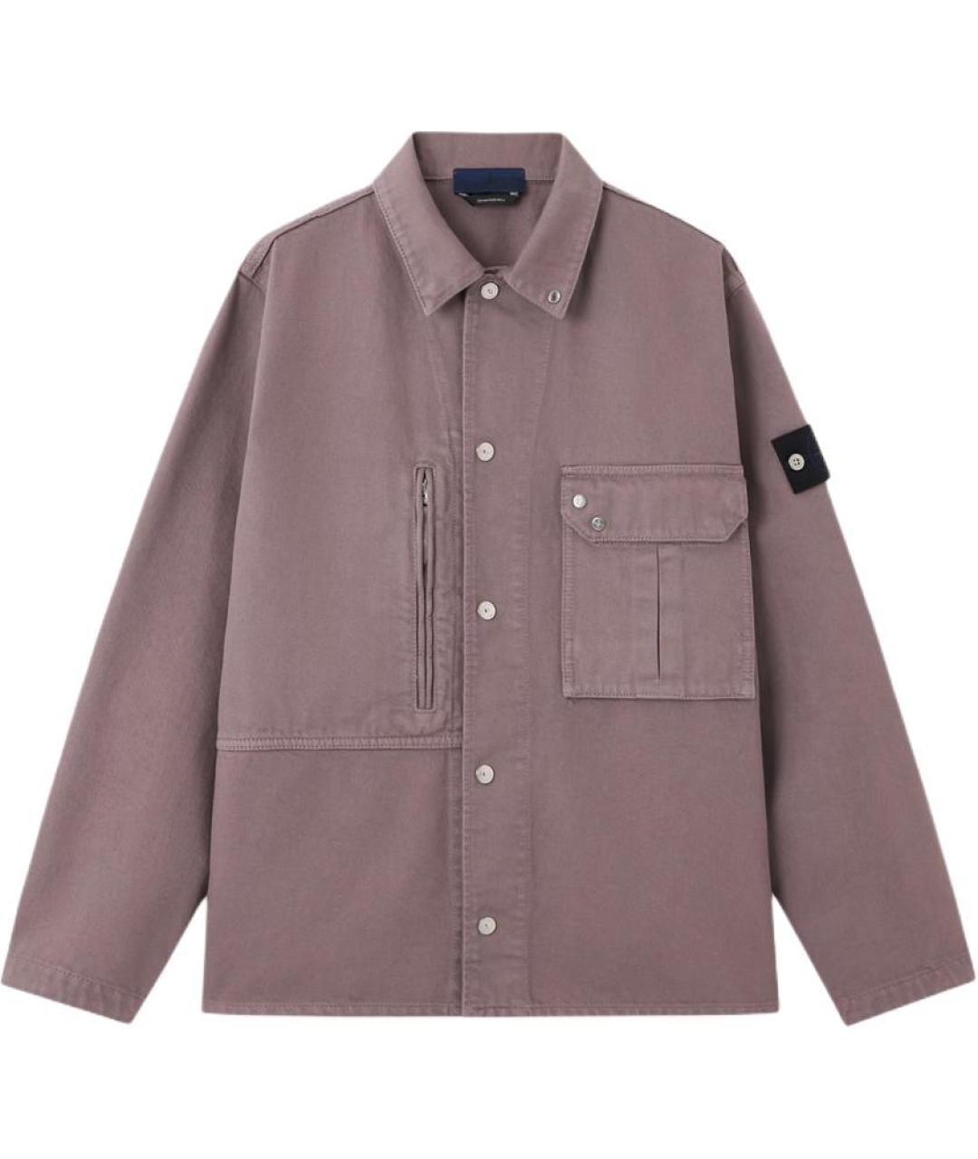 STONE ISLAND Фиолетовая хлопковая куртка, фото 1