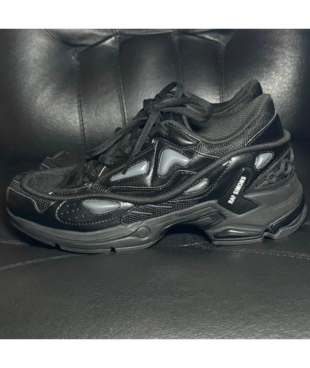 RAF SIMONS Черные текстильные низкие кроссовки / кеды, фото 3