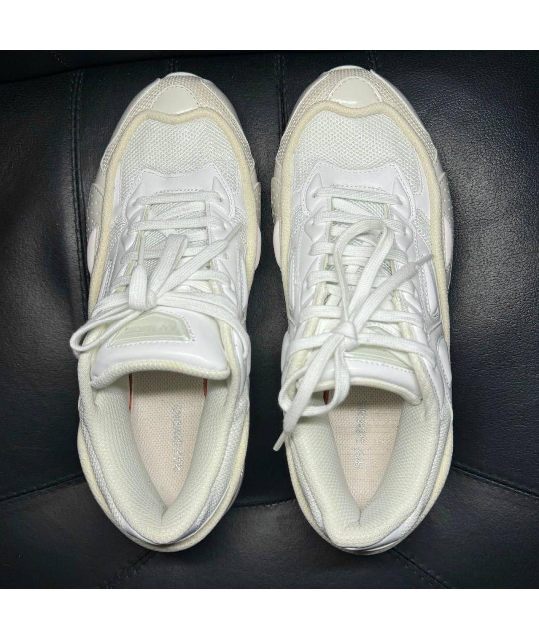 RAF SIMONS Белые текстильные низкие кроссовки / кеды, фото 6