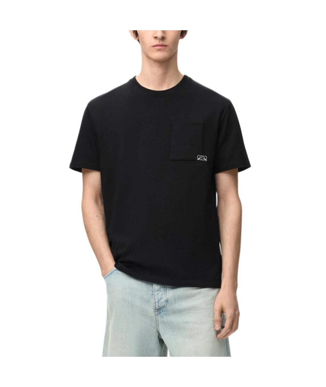 LOEWE Черная футболка, фото 4
