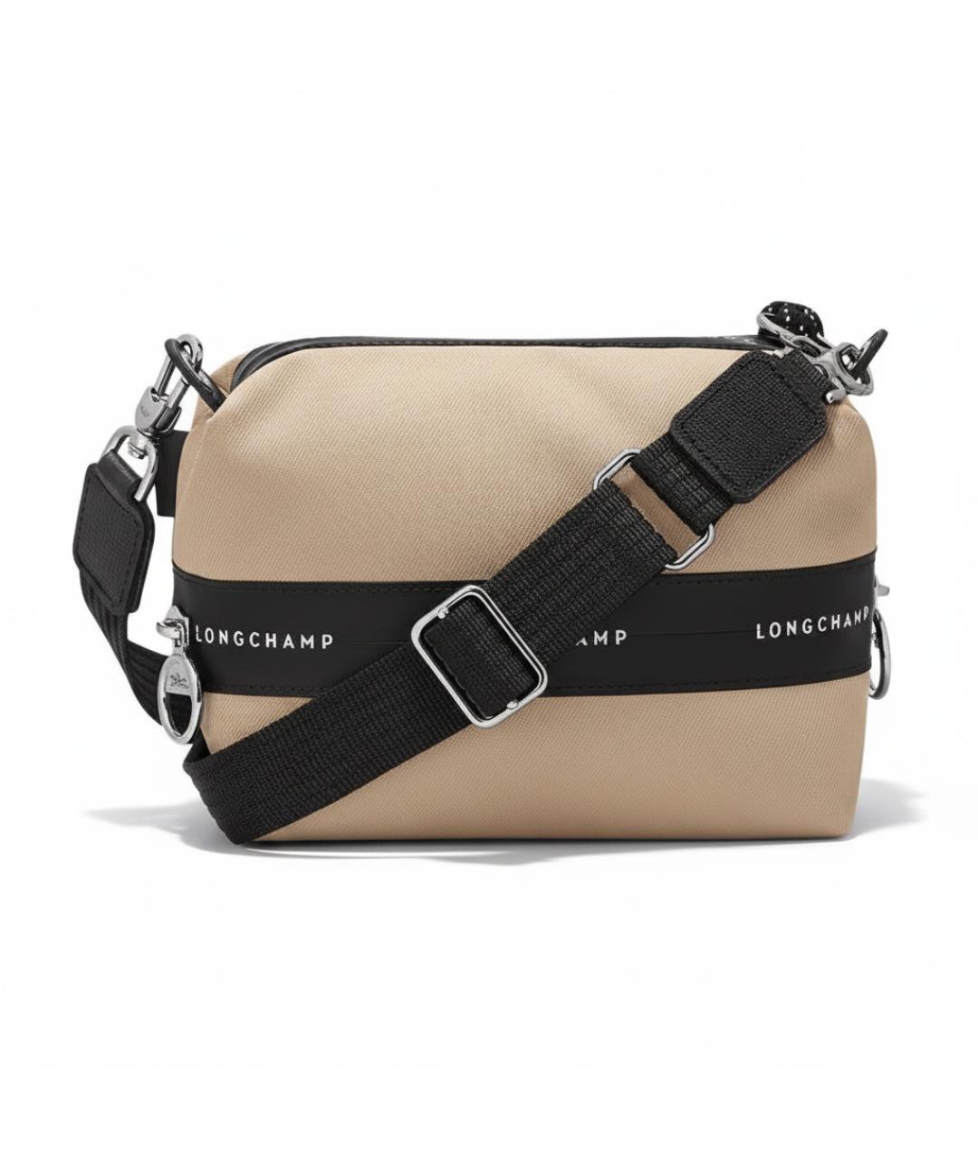 LONGCHAMP Бежевая канва сумка через плечо, фото 3