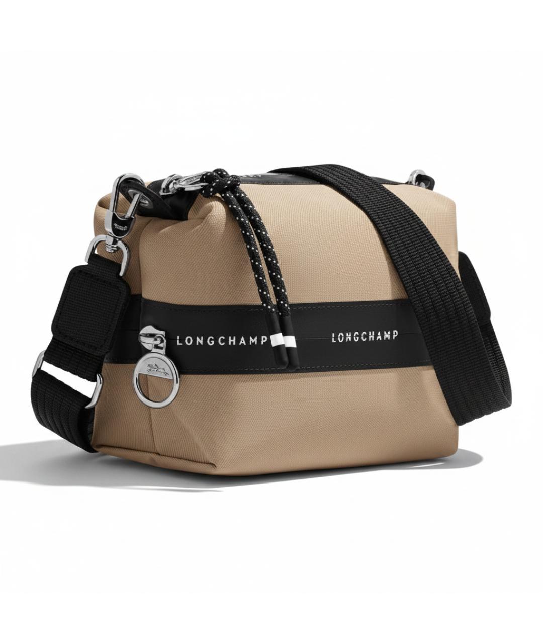 LONGCHAMP Бежевая канва сумка через плечо, фото 2