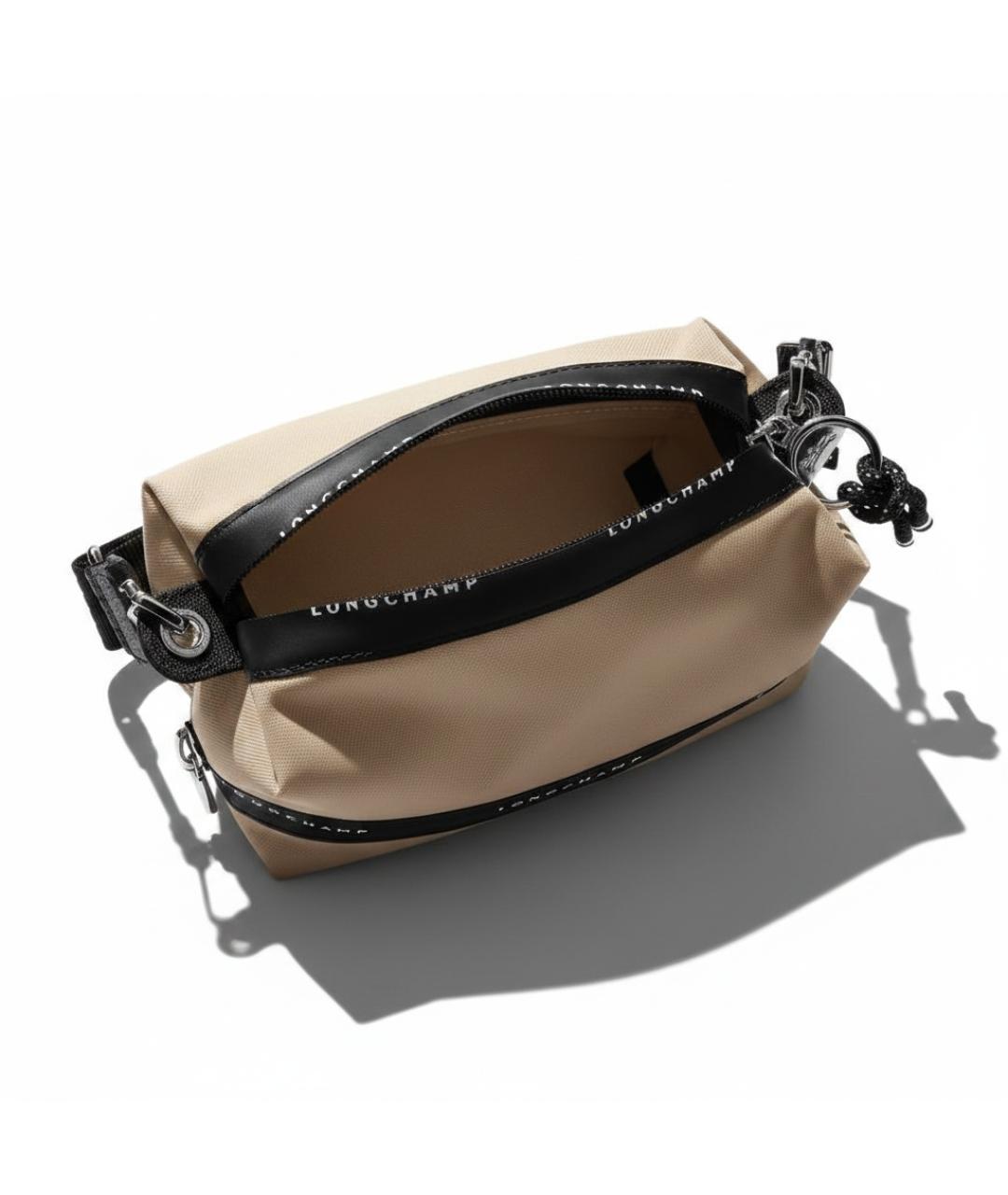 LONGCHAMP Бежевая канва сумка через плечо, фото 4