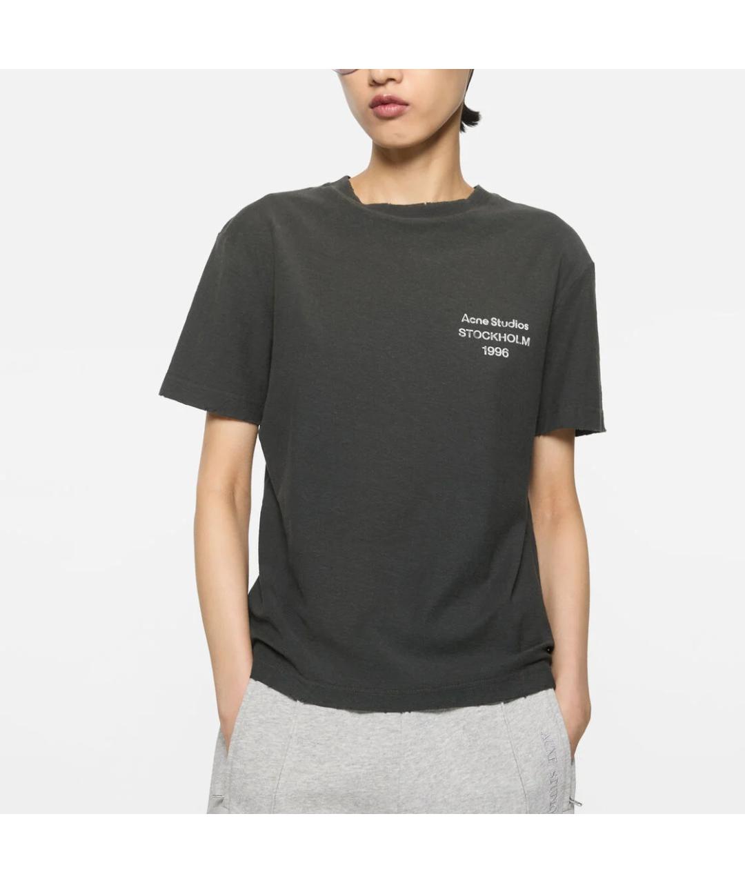 ACNE STUDIOS Черная футболка, фото 3