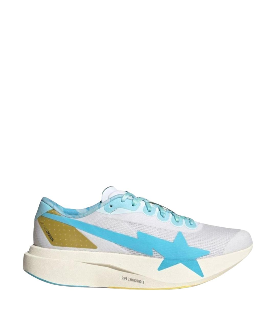 ADIDAS Белые текстильные кроссовки, фото 1