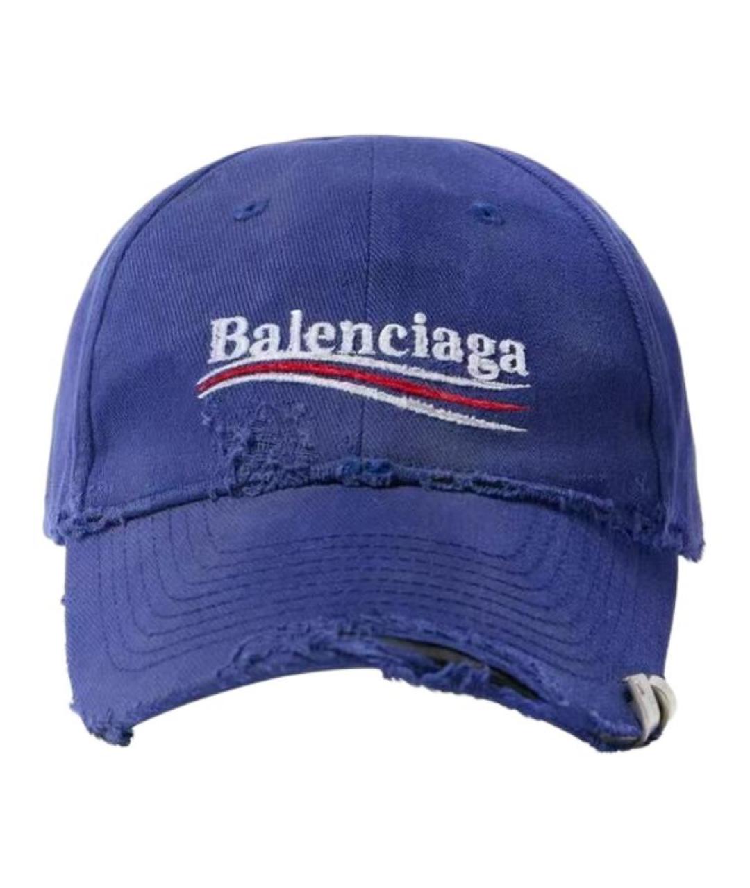 BALENCIAGA Синяя кепка, фото 1