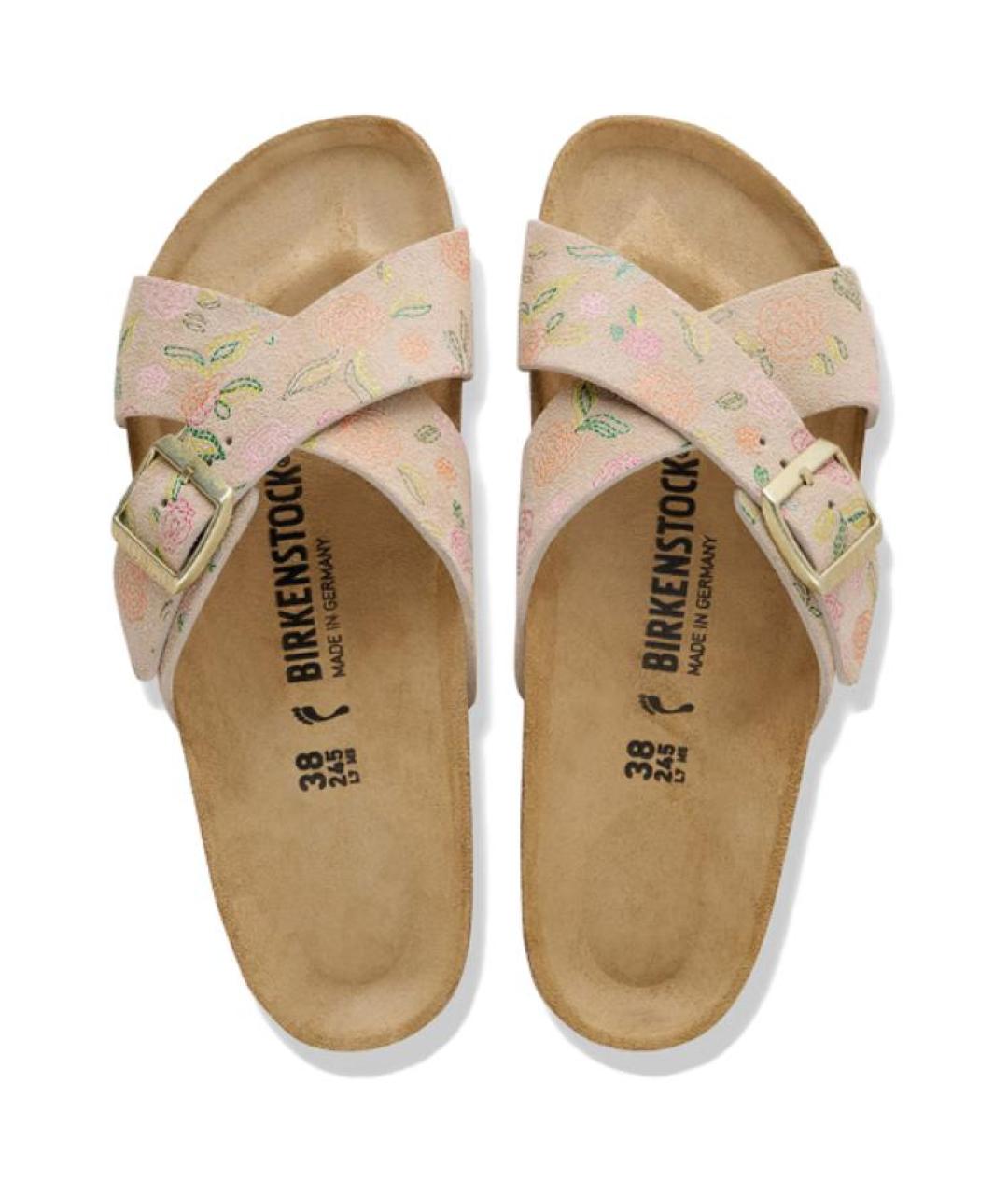 BIRKENSTOCK Бежевые шлепанцы, фото 4