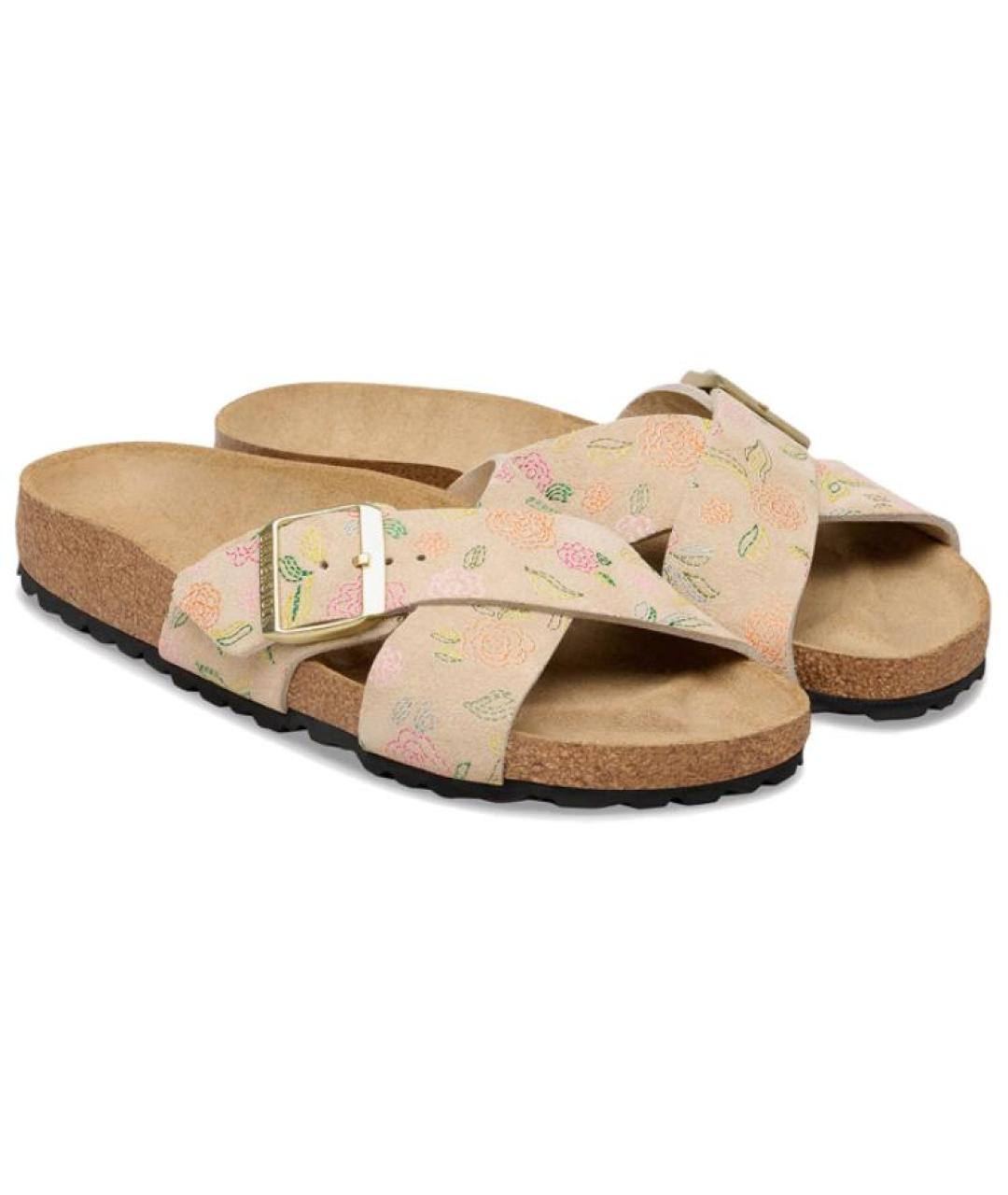 BIRKENSTOCK Бежевые шлепанцы, фото 3