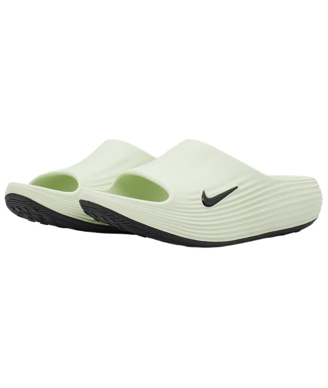NIKE Зеленые шлепанцы, фото 3