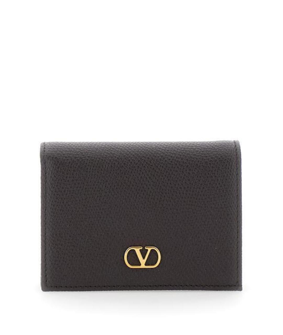 VALENTINO Коричневый кожаный кошелек, фото 1