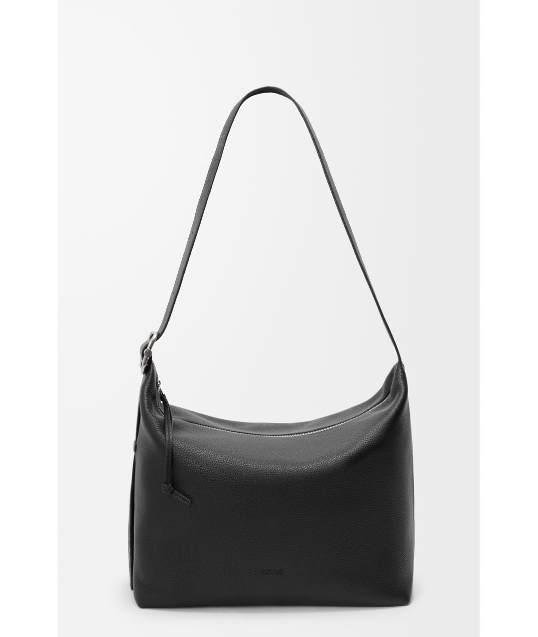 LOEWE Черная кожаная сумка на плечо, фото 4