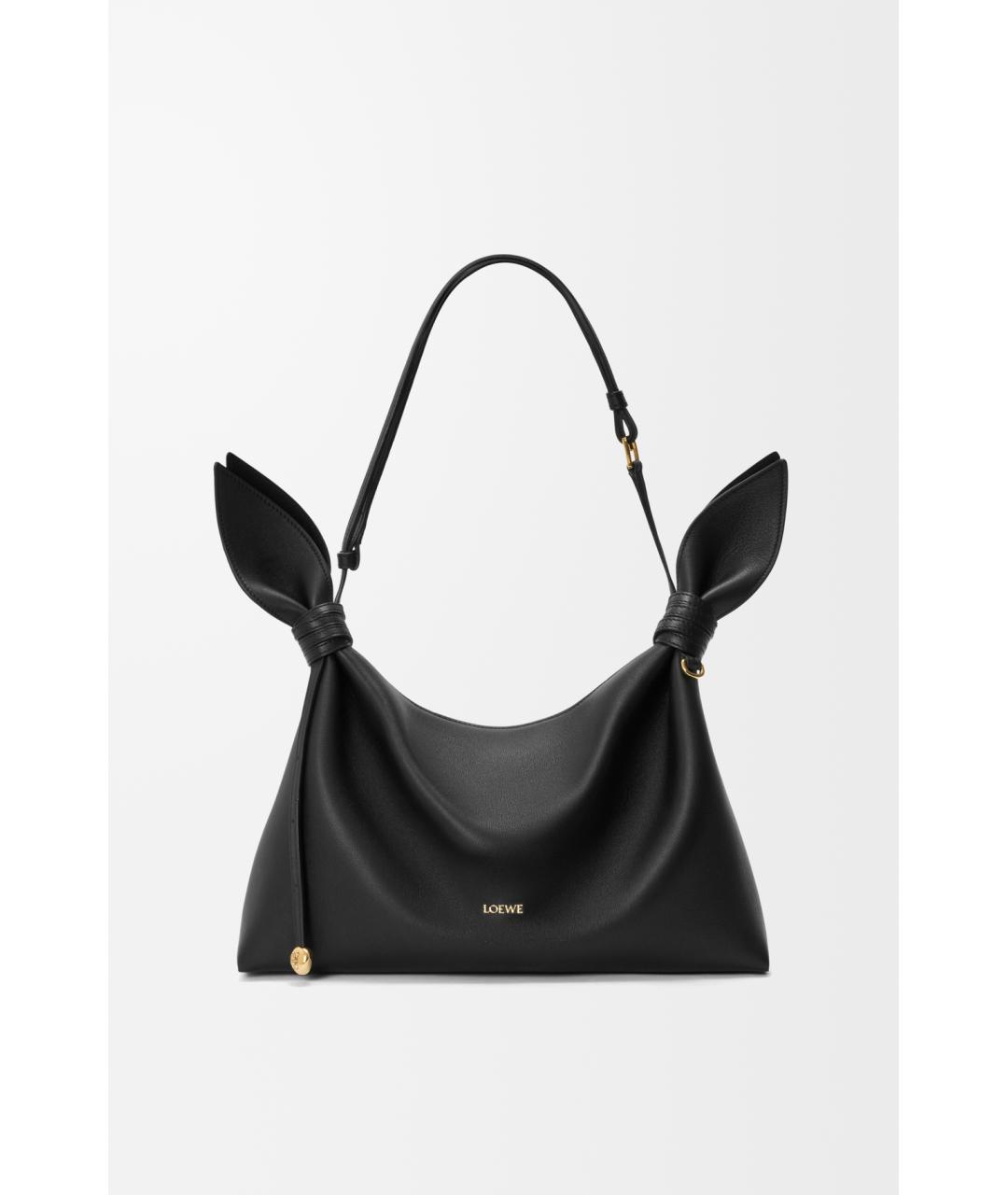 LOEWE Черная кожаная сумка через плечо, фото 4