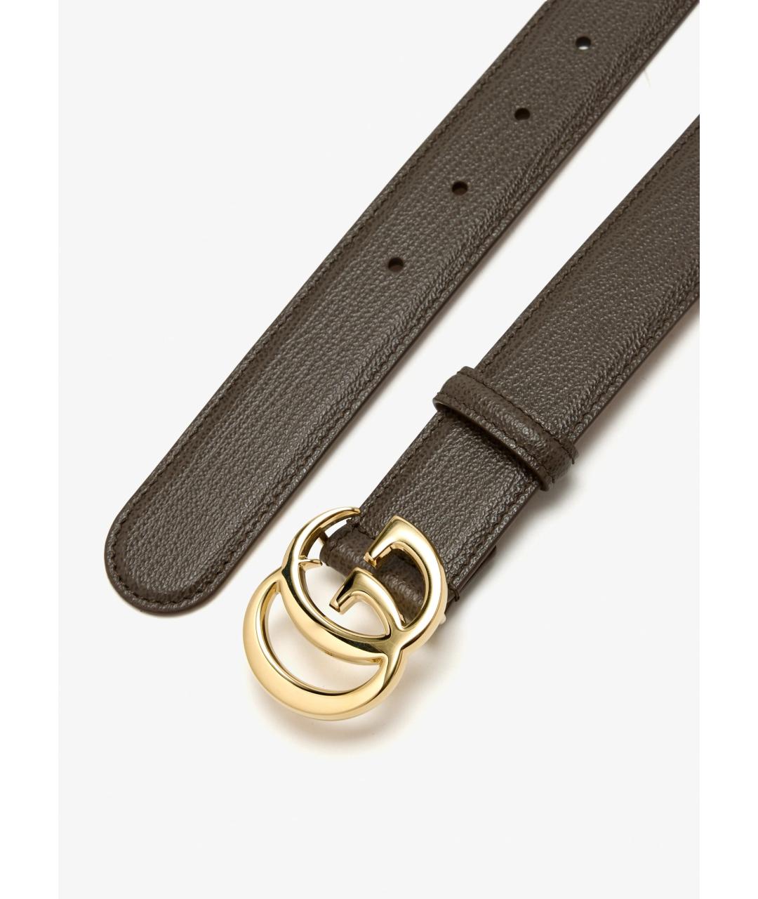 GUCCI Коричневый кожаный ремень, фото 3