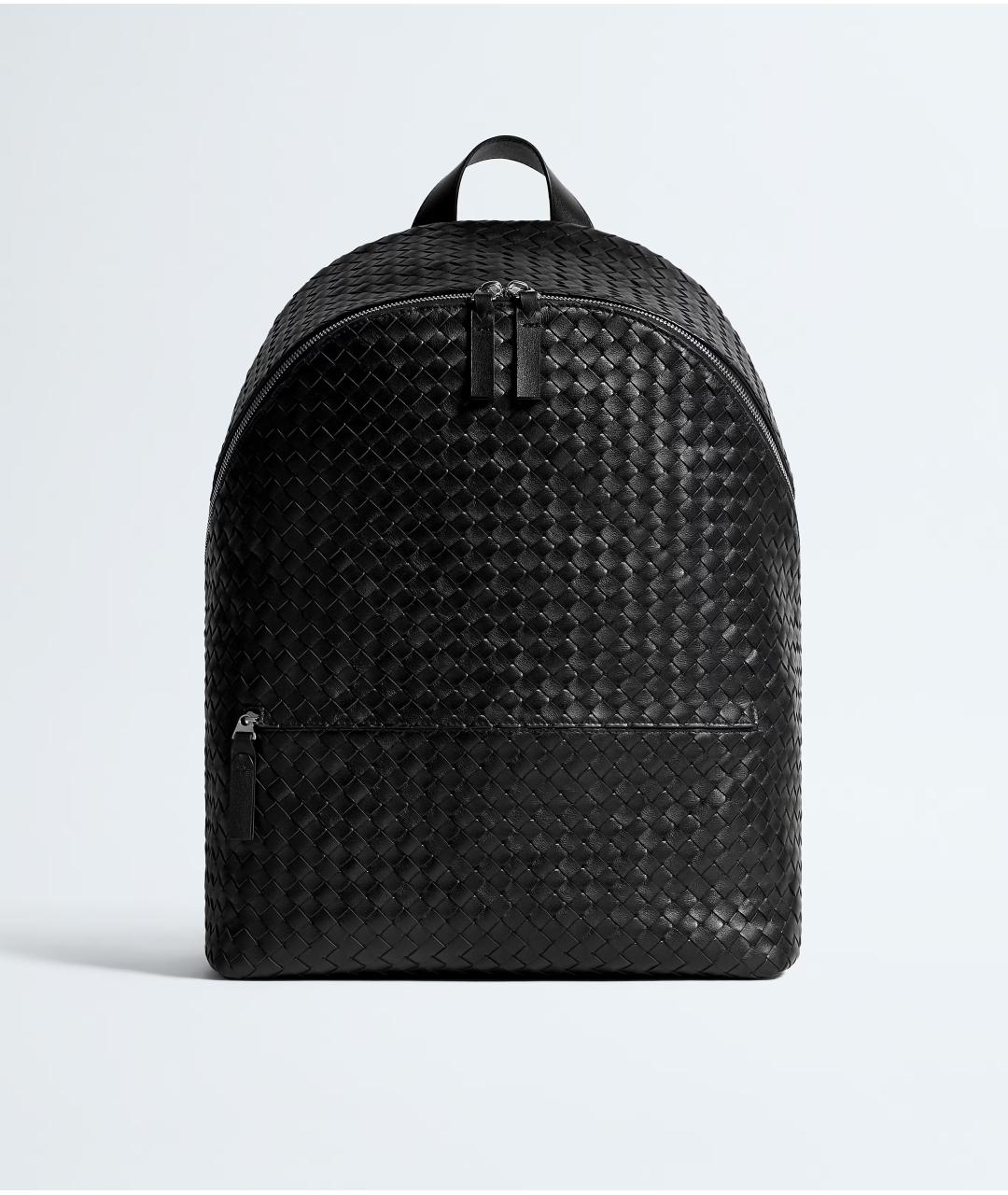BOTTEGA VENETA Черный кожаный рюкзак, фото 5