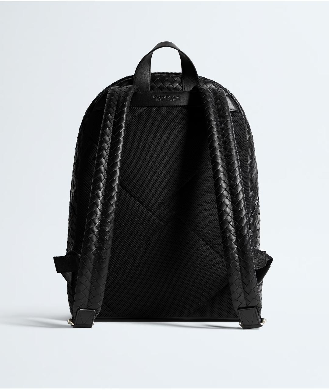 BOTTEGA VENETA Черный кожаный рюкзак, фото 4
