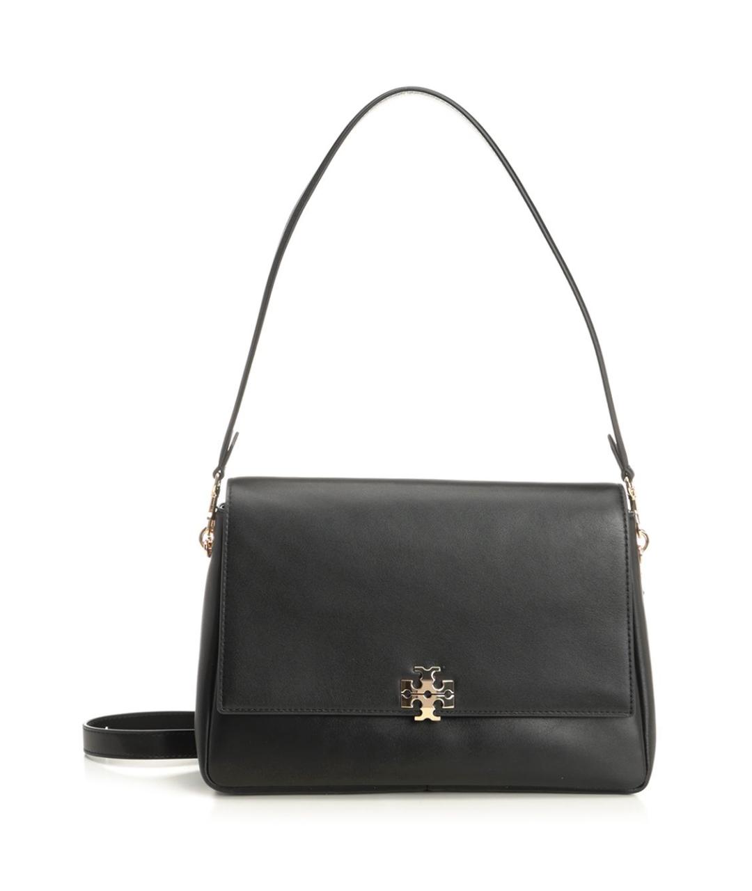 TORY BURCH Черная кожаная сумка через плечо, фото 1