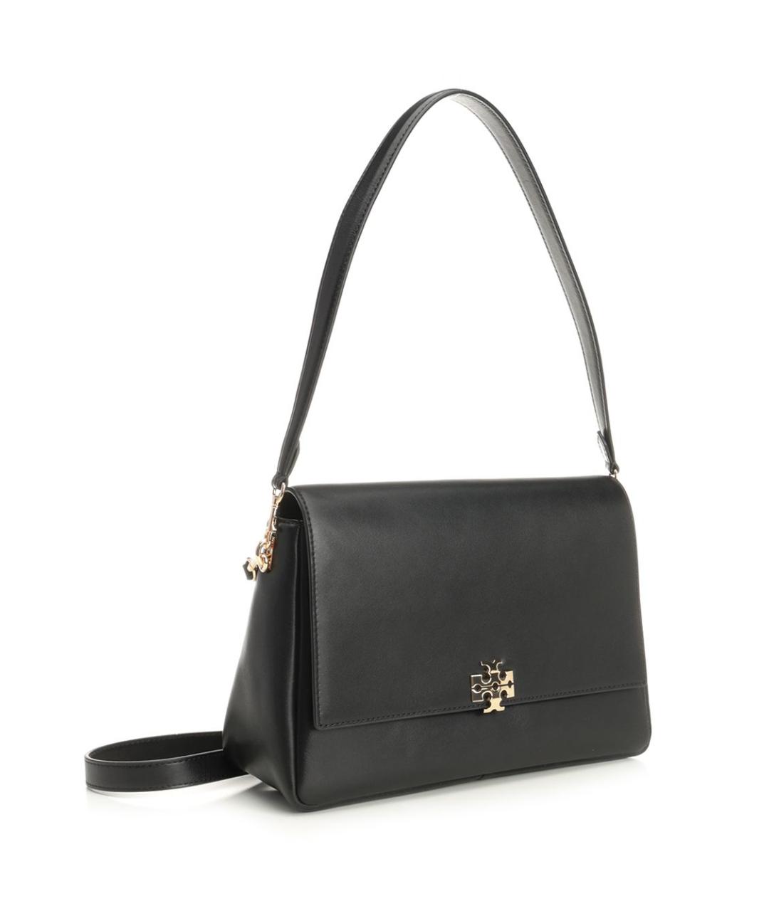 TORY BURCH Черная кожаная сумка через плечо, фото 2