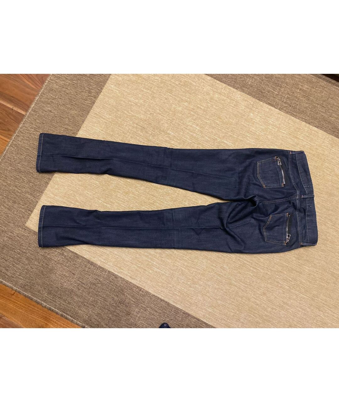 BARBARA BUI Темно-синие хлопковые джинсы клеш, фото 2