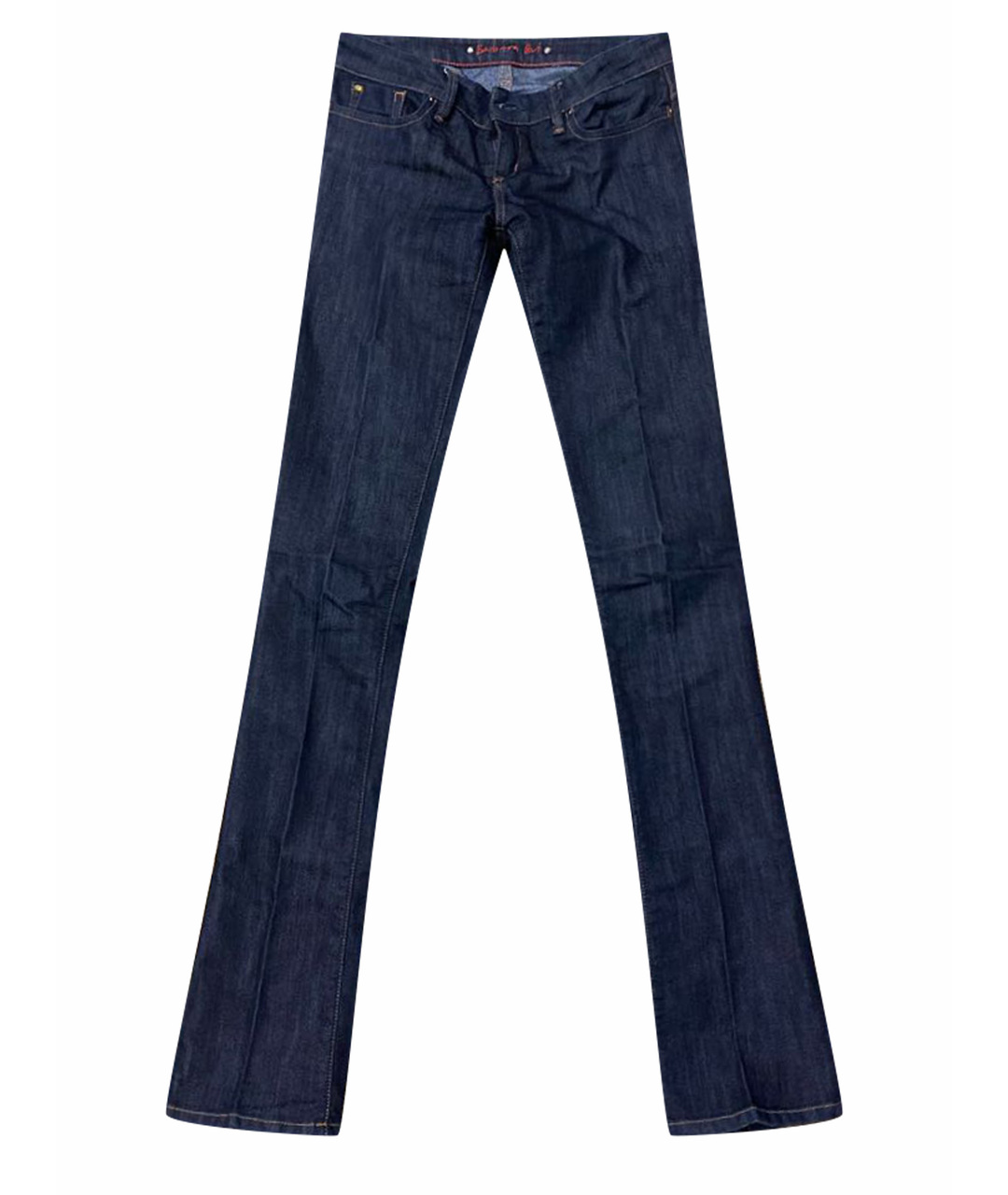 BARBARA BUI Темно-синие хлопковые джинсы клеш, фото 1