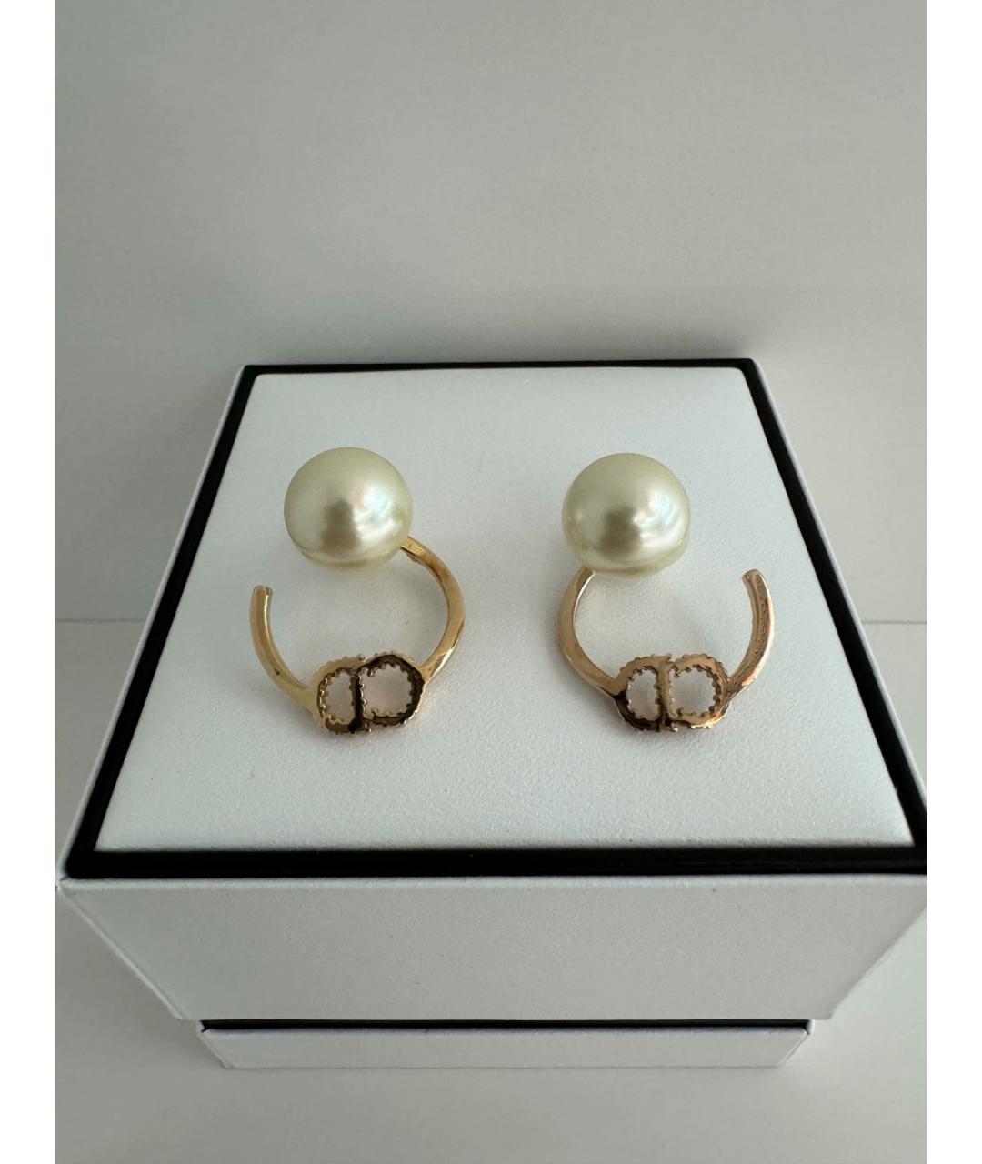 CHRISTIAN DIOR Золотые серьги, фото 2