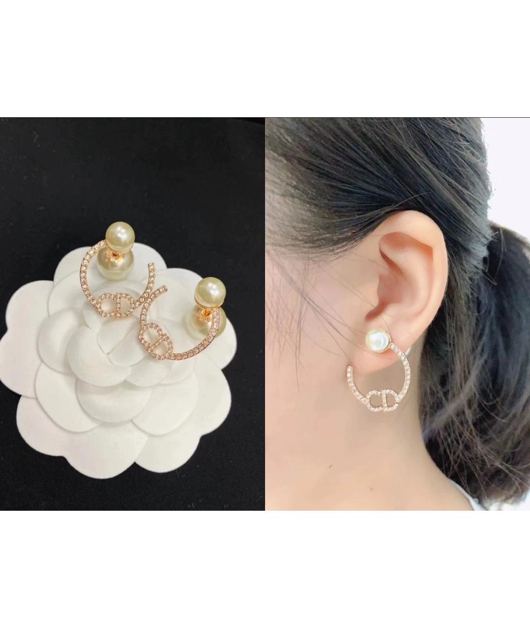 CHRISTIAN DIOR Золотые серьги, фото 4