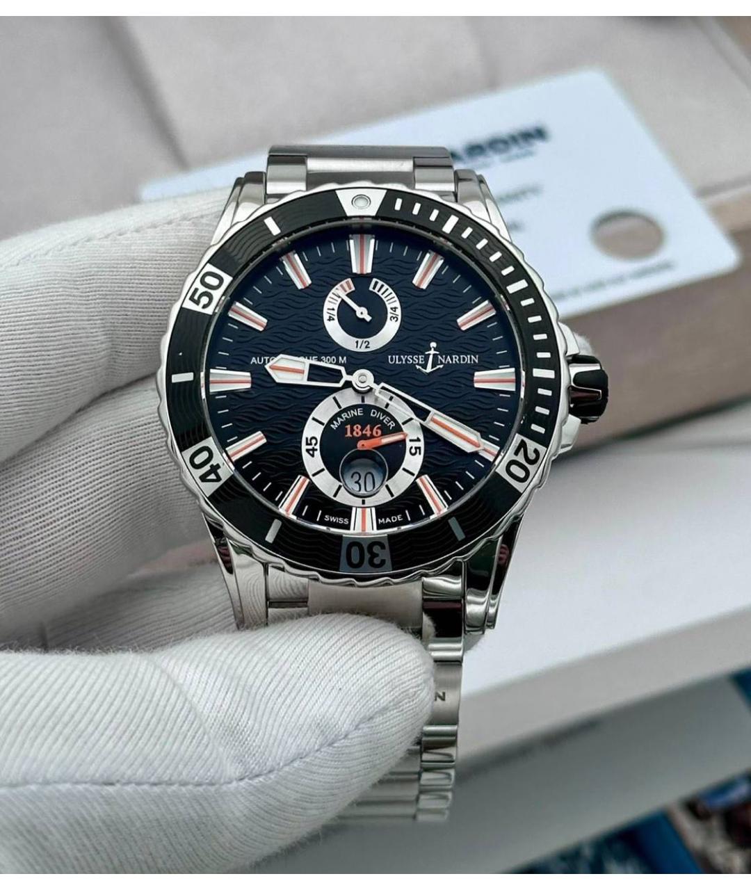 Ulysse Nardin Серебряные металлические часы, фото 5