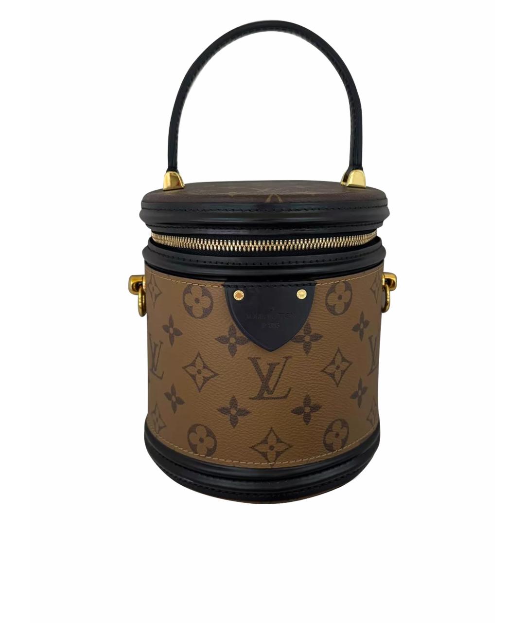 LOUIS VUITTON Коричневая кожаная сумка через плечо, фото 1