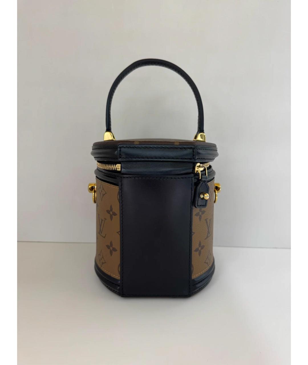 LOUIS VUITTON Коричневая кожаная сумка через плечо, фото 2