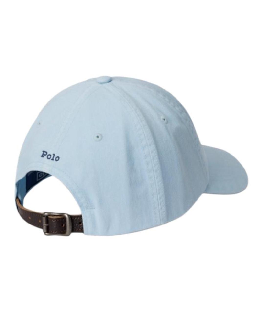 POLO RALPH LAUREN Голубая хлопковая кепка, фото 2