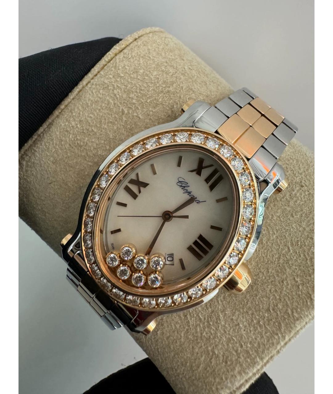 CHOPARD Белые часы из розового золота, фото 3