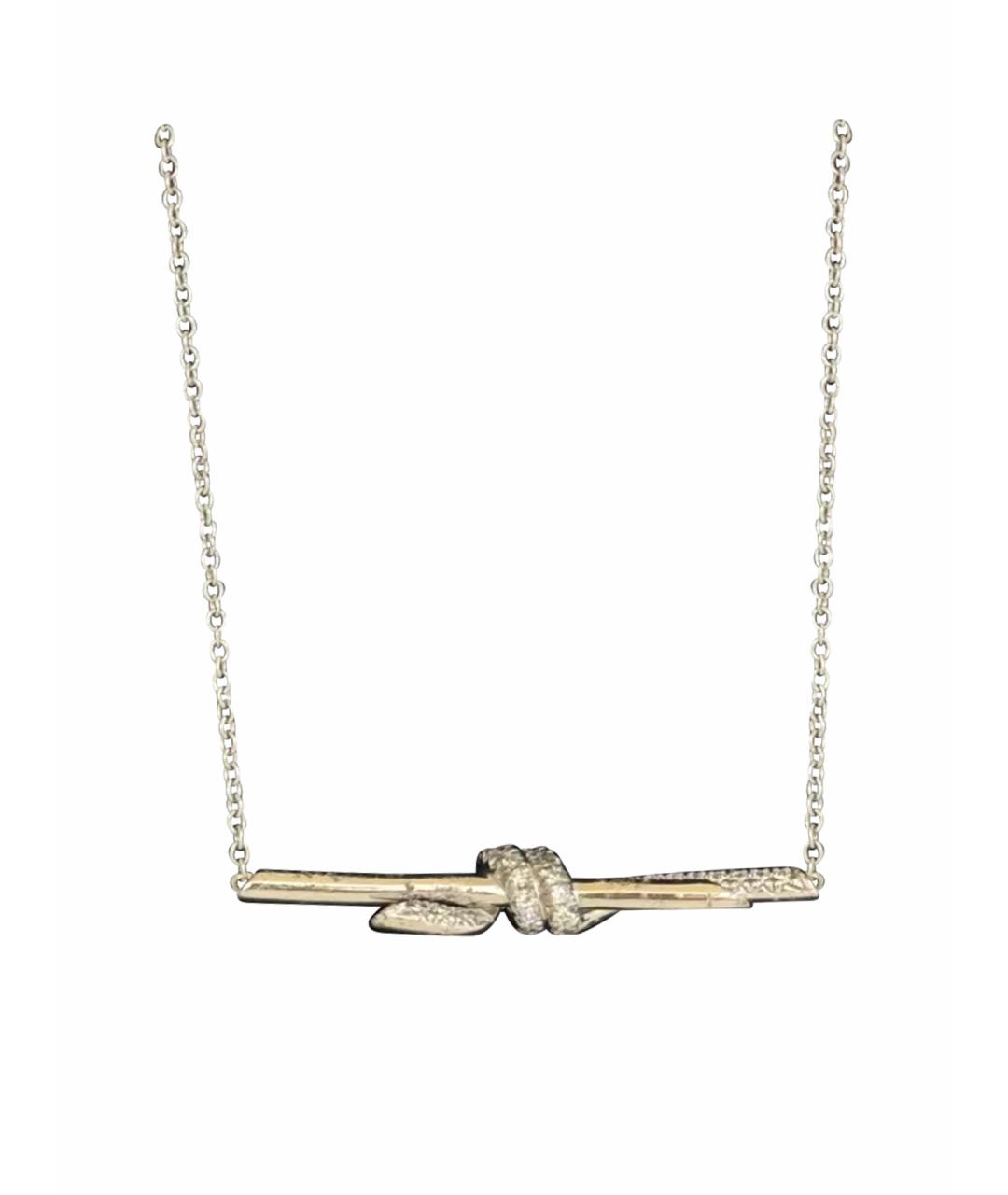 TIFFANY&CO Серебряная цепочка из белого золота, фото 1